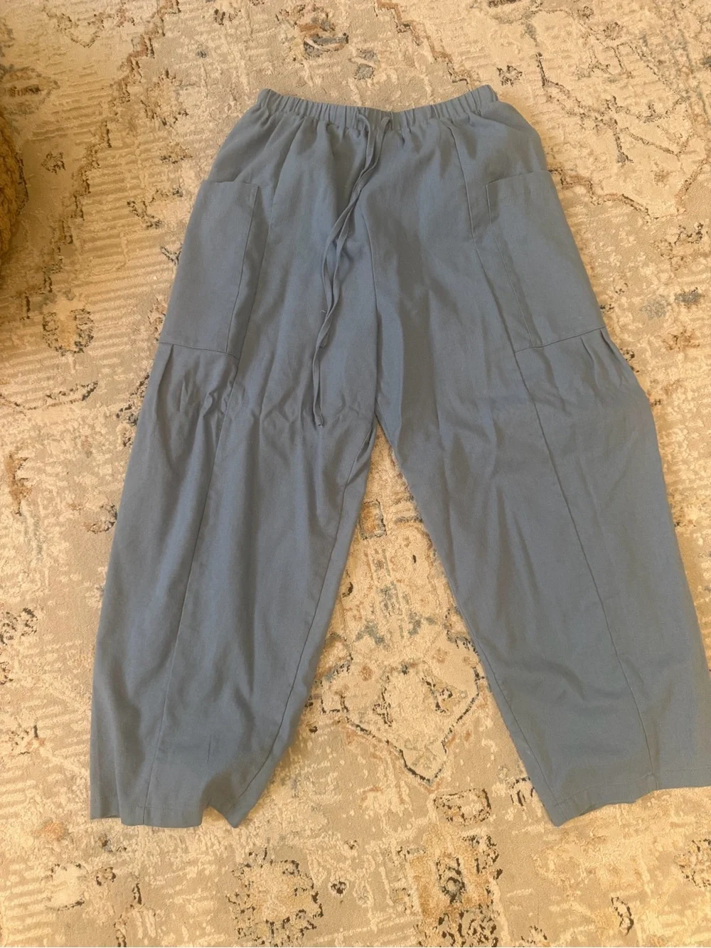 Amazon Women's Relaxed Drawstring Joggers in Slate Blue